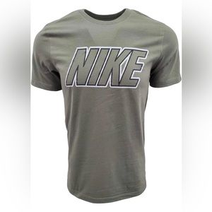 Nike Dri-Fit Men's BV0625-380 Sportswear Graphic Logo T-Shirt Olive Green Size S